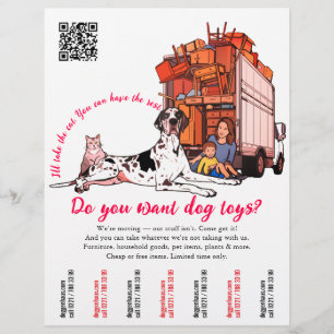 Aangepaste verhuizing & opruiming Leuke ontwerpen Flyer