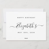 Aangepaste verjaardag feestdagenkaart (Achterkant)