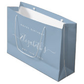 Aangepaste verjaardag groot cadeauzakje (Voorkant Gekanteld)