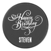 Aangepaste verjaardag hockey puck (Voorkant)