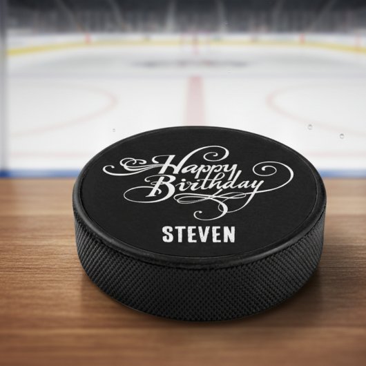 Aangepaste verjaardag hockey puck