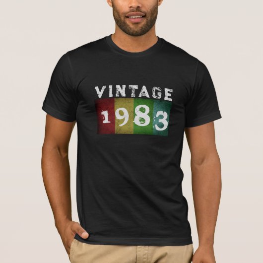  Aangepaste Verjaardag Jaar en Datum Shirt Kleuren (Voorkant)