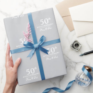 Aangepaste verjaardag modern stijlvol minimalistis cadeaupapier