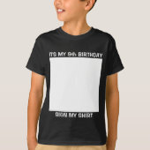 Aangepaste verjaardag Onderteken Mijn T-shirt (Voorkant)
