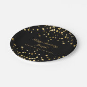 Aangepaste verjaardag papieren bordje (Gekanteld)