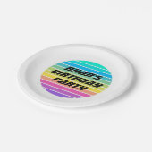 Aangepaste Verjaardag Party Paper Bord – Sci-Fi Ra (Gekanteld)