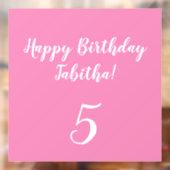 Aangepaste verjaardag raamsticker (Vel 2)