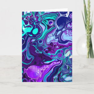 Aangepaste verjaardag Schitterend kunstwerk Kaart