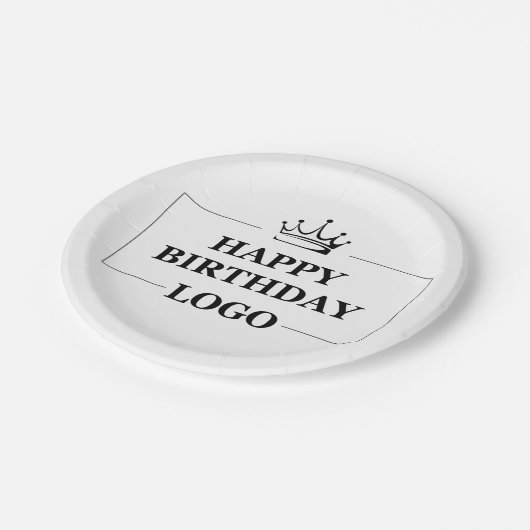 Aangepaste Verjaardag Sjabloon Personaliseer Gift Papieren Bordje (Gekanteld)