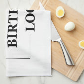 Aangepaste Verjaardag Sjabloon Personaliseer Gift  Theedoek (Quarter Fold)