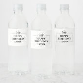 Aangepaste Verjaardag Sjabloon Personaliseer Gift  Waterfles Etiket (Flessen)