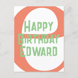 aangepaste verjaardag template met naam briefkaart