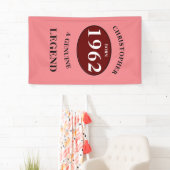 Aangepaste verjaardag toevoegen naam Jaar Born Par Spandoek (Insitu)