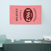 Aangepaste verjaardag toevoegen naam Jaar Born Par Spandoek (Beurs)