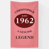 Aangepaste verjaardag toevoegen naam Jaar Born Par Spandoek (Verticaal)