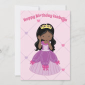 Aangepaste verjaardag van Afrikaanse Amerikaanse p Kaart (Voorkant)