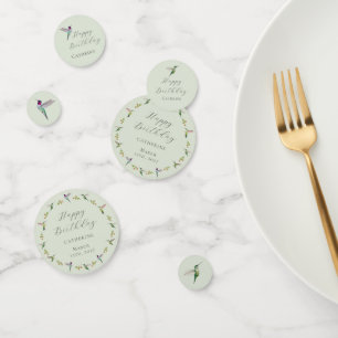 Aangepaste verjaardag van Anna's kolibrie Confetti