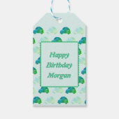 Aangepaste Verjaardag Waterverf Auto's Gift Label  Cadeaulabel (Voorkant)
