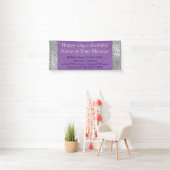 Aangepaste verjaardagsbanners, Jouw tekst en kleur Spandoek (Insitu)