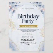 Aangepaste verjaardagsfeest uitnodiging verrassing (Voorkant / Achterkant)