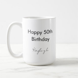 Aangepaste verjaardagsfeestje 50 jaar koffiemok