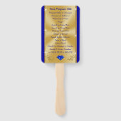 Aangepaste verjaardagsfeestprogramma's voor volwas handwaaier (Achterkant)