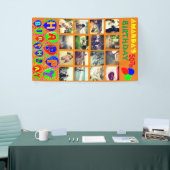 Aangepaste verjaardagsfotocollage banner (Beurs)