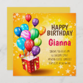 Aangepaste verjaardagskaart (Voorkant / Achterkant)