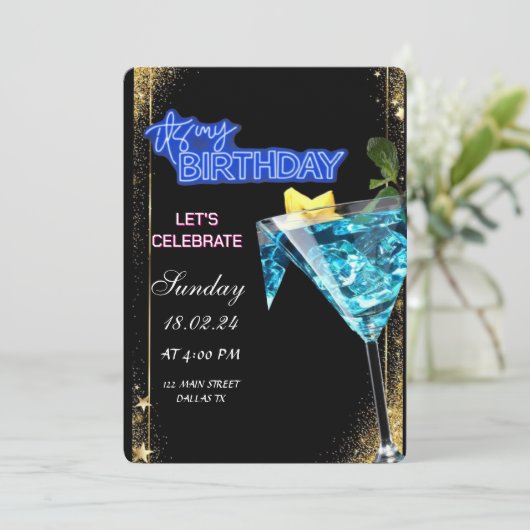 Aangepaste verjaardagskaarten kaart (Staand voorkant)