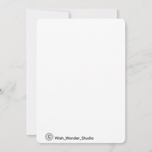 Aangepaste verjaardagskaarten kaart (Achterkant)