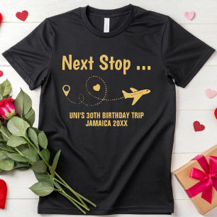 Aangepaste verjaardagsreis Meisjesreis Gezinsvakan T-shirt