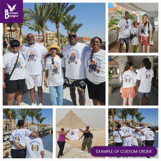 Aangepaste verjaardagsviering bijpassende familief t-shirt