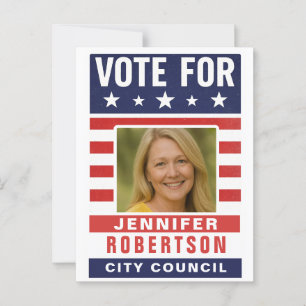 Aangepaste verkiezingscampagne briefkaart