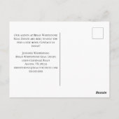 Aangepaste verkoop voor onroerend goed Bedrijf Bla Briefkaart (Achterkant)