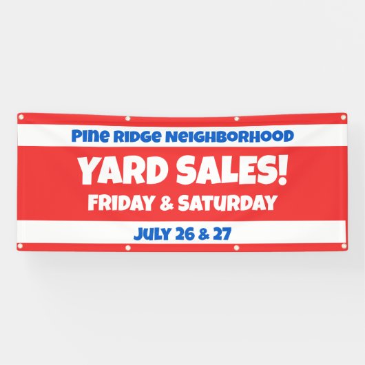 Aangepaste verkoopbanner voor groepen spandoek (Horizontaal)