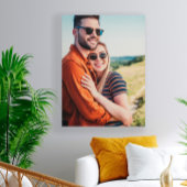 Aangepaste Verloving bruiloft foto Canvas Afdruk