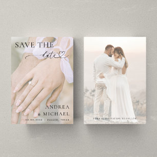 Aangepaste Verloving Ring Foto Vervaagd Vervagen B Save The Date