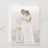 Aangepaste verlovingsring Foto Vervuild Vervagende Save The Date (Achterkant)