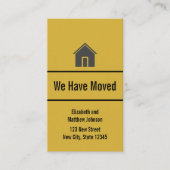 Aangepaste verplaatsing Aankondiging adres invoege (Voorkant)