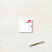 Aangepaste verpleegkundige Doctor Roze Caduceus Me Post-it® Notes (Op bureau)