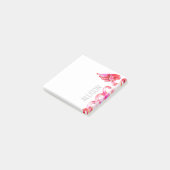 Aangepaste verpleegkundige Doctor Roze Caduceus Me Post-it® Notes (Schuin)