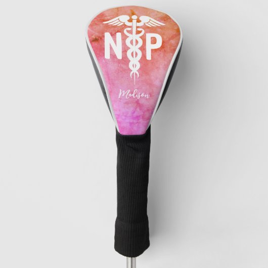 Aangepaste verpleegkundige, moderne medische arts golfheadcover (Voorkant)