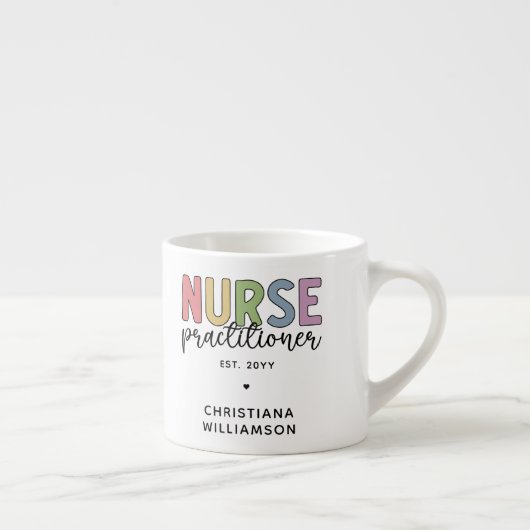 Aangepaste verpleegkundige NP Verpleegkundige Afst Espresso Kop (Rechts)
