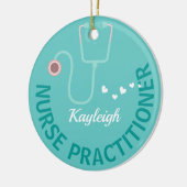 Aangepaste verpleegkundige stethoscoop keramisch ornament (Links)