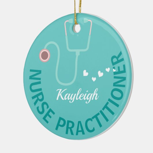 Aangepaste verpleegkundige stethoscoop keramisch ornament (Links)