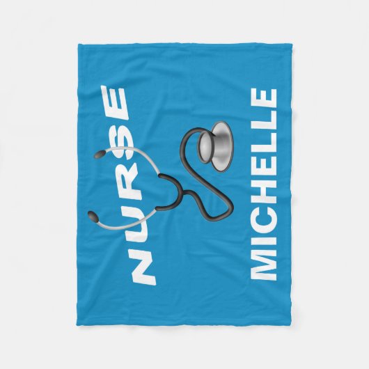 Aangepaste verpleegnaam fleece deken (Voorkant)