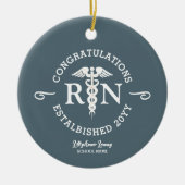 Aangepaste verpleegschool Afstuderen Keepomwille Keramisch Ornament (Voorkant)