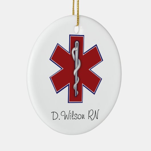 Aangepaste verpleegster keramisch ornament (Rechts)
