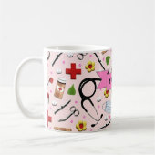 Aangepaste verpleegster koffiemok (Links)