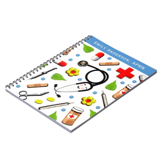 Aangepaste verpleegster notitieboek (Linkerzijde)